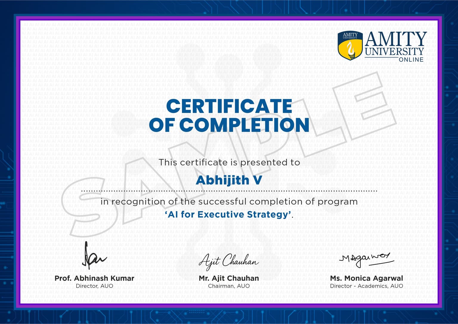 Certificate mockup