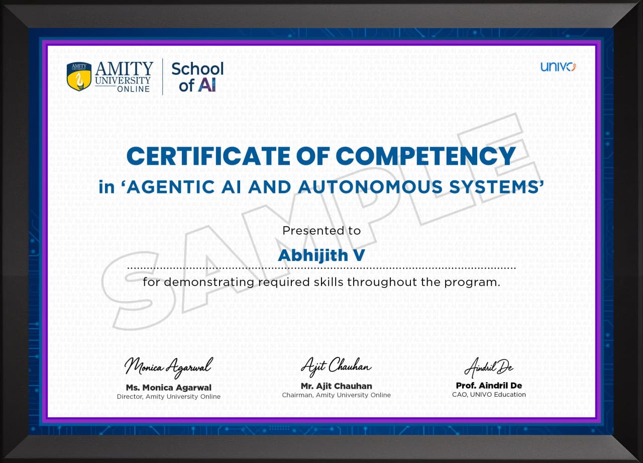 Certificate mockup