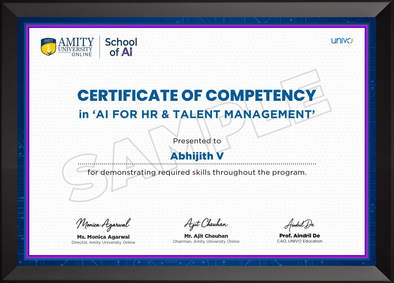 Certificate mockup