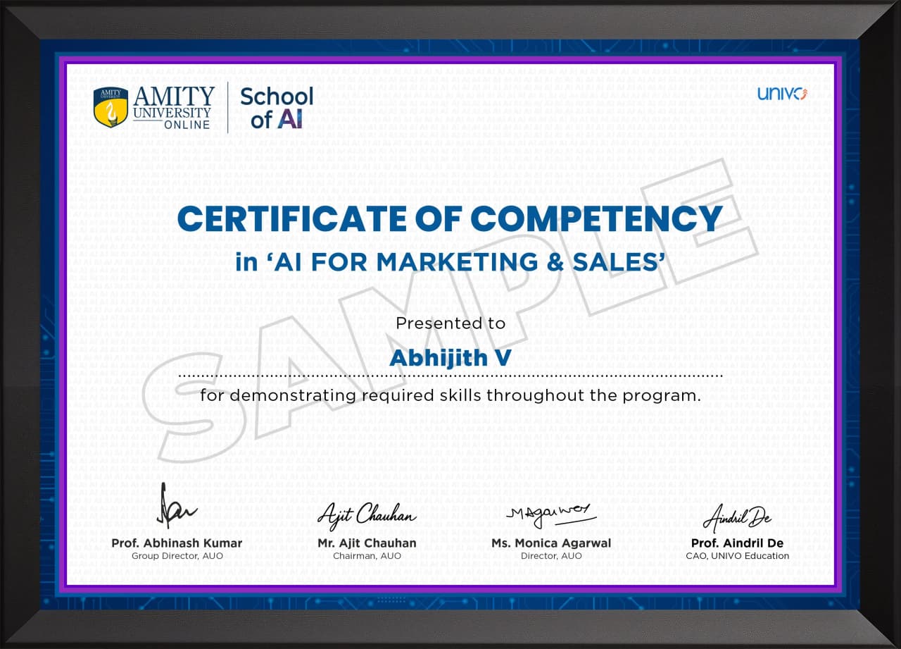 Certificate mockup